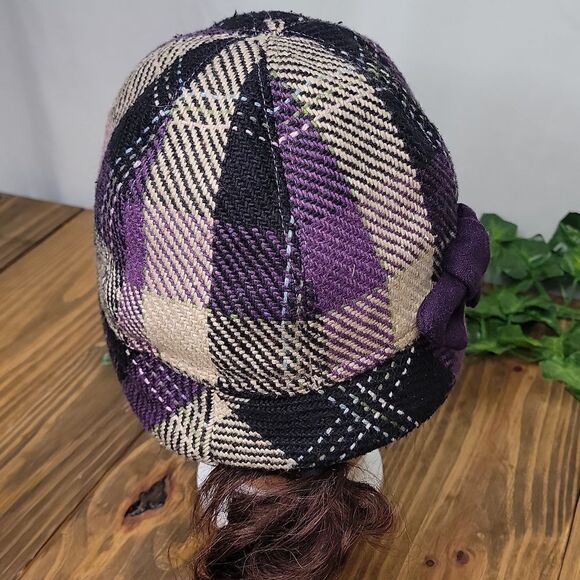 Kate Landry. Wool Blend Hat. Vintage Plaid. Gorgeous. EUC - Picture 5 of 9